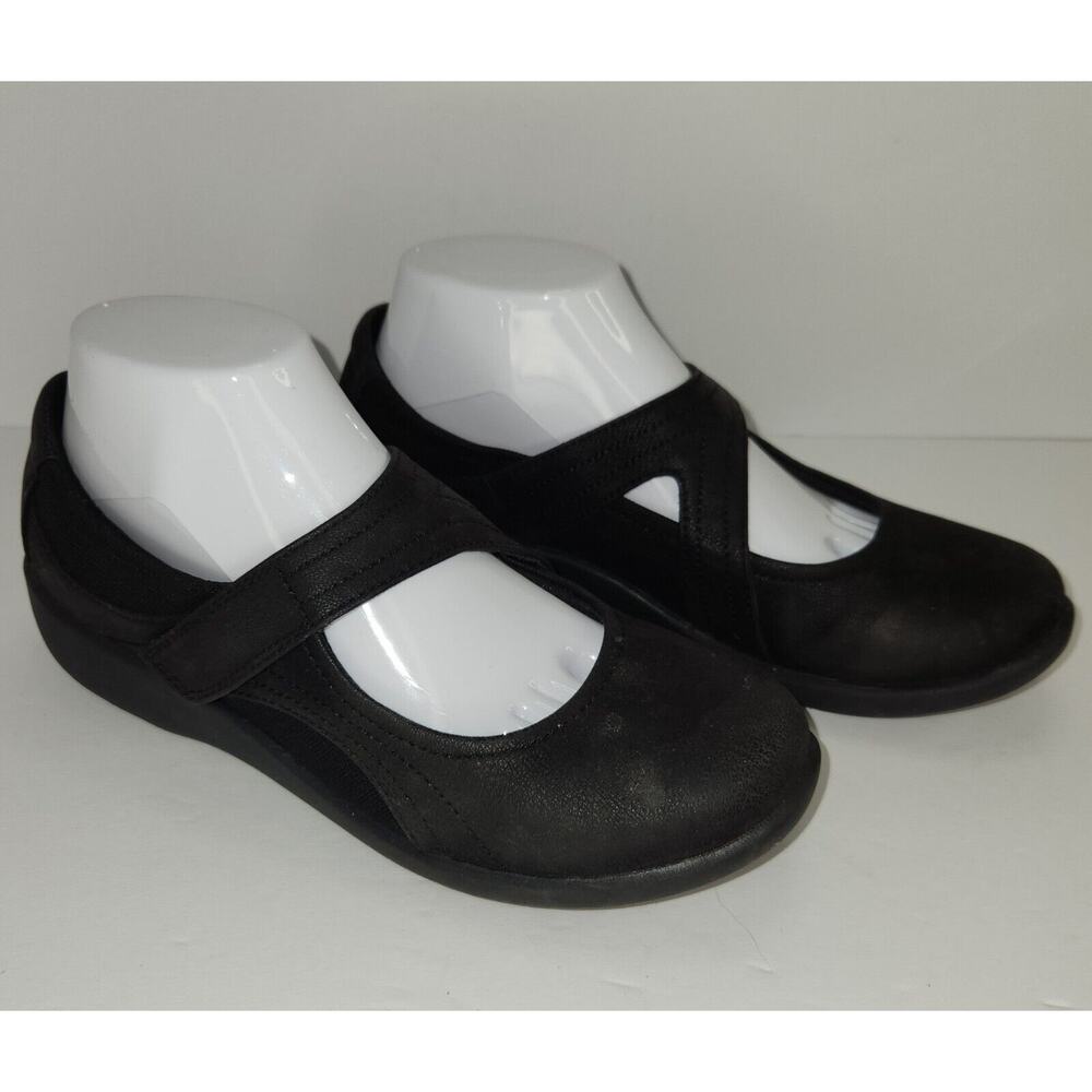 Clarks Women's 8M Cloudsteppers Sillian Bella Black Mary Jane Comfort Shoes